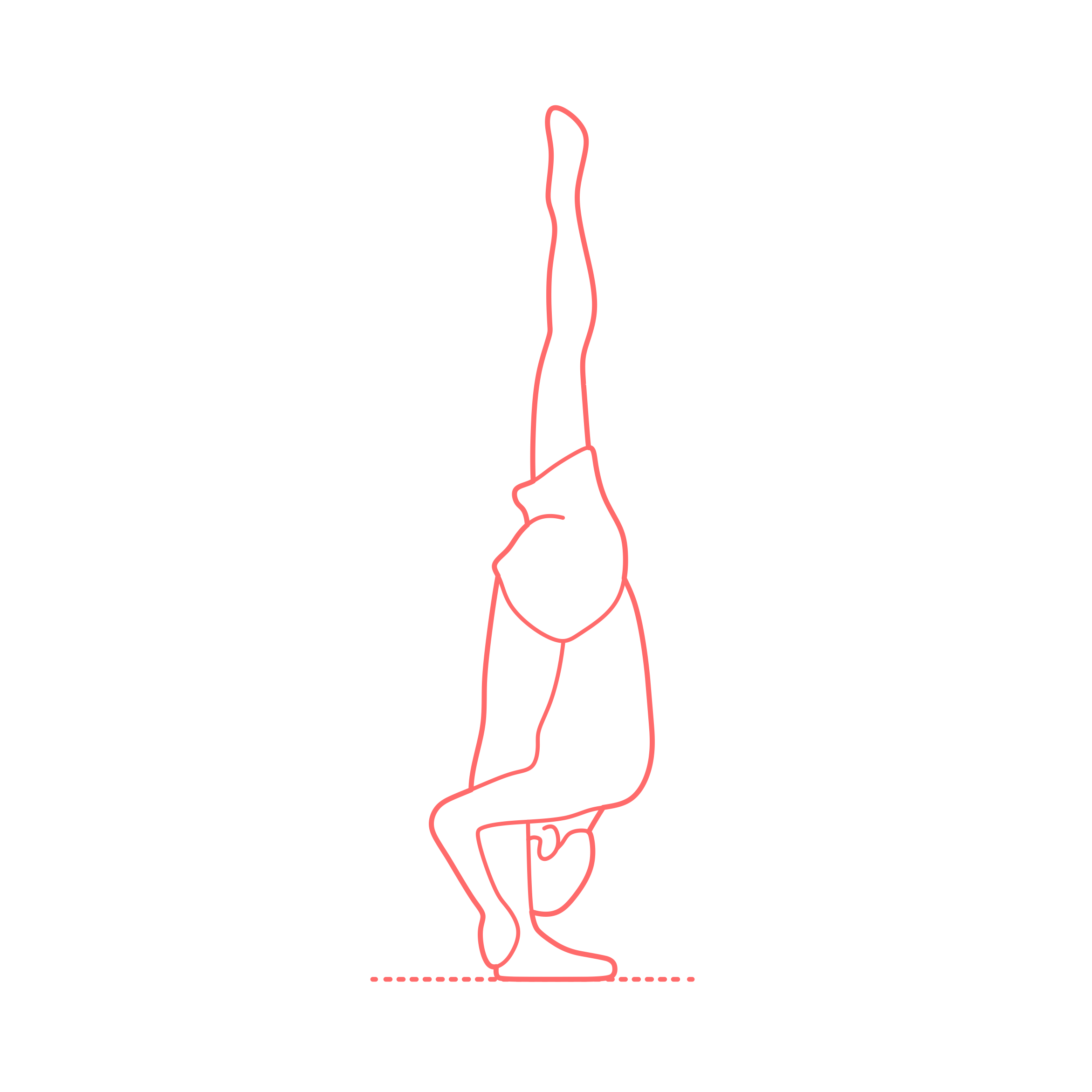 Humans Yoga Poses Standing Split Pose Outline Icon Svg Set Free Vectors